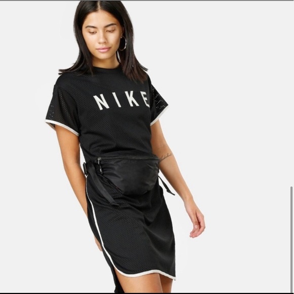 Nike Dresses & Skirts - Nike women’s size small Black mesh t-shirt dress